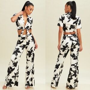 140. Roma Two Piece floral Set Various Sizes